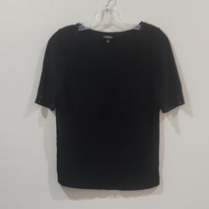 Talbots Black Short Sleeve Tee